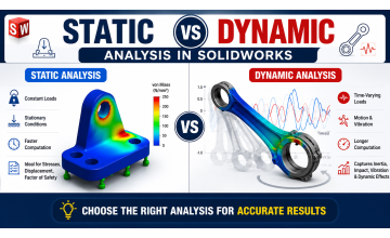 Static vs Dynamic Analysis in SOLIDWORKS: Differences, Applications & Best Practices
